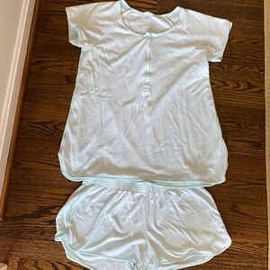 Lake Maternity Striped Pajama Set